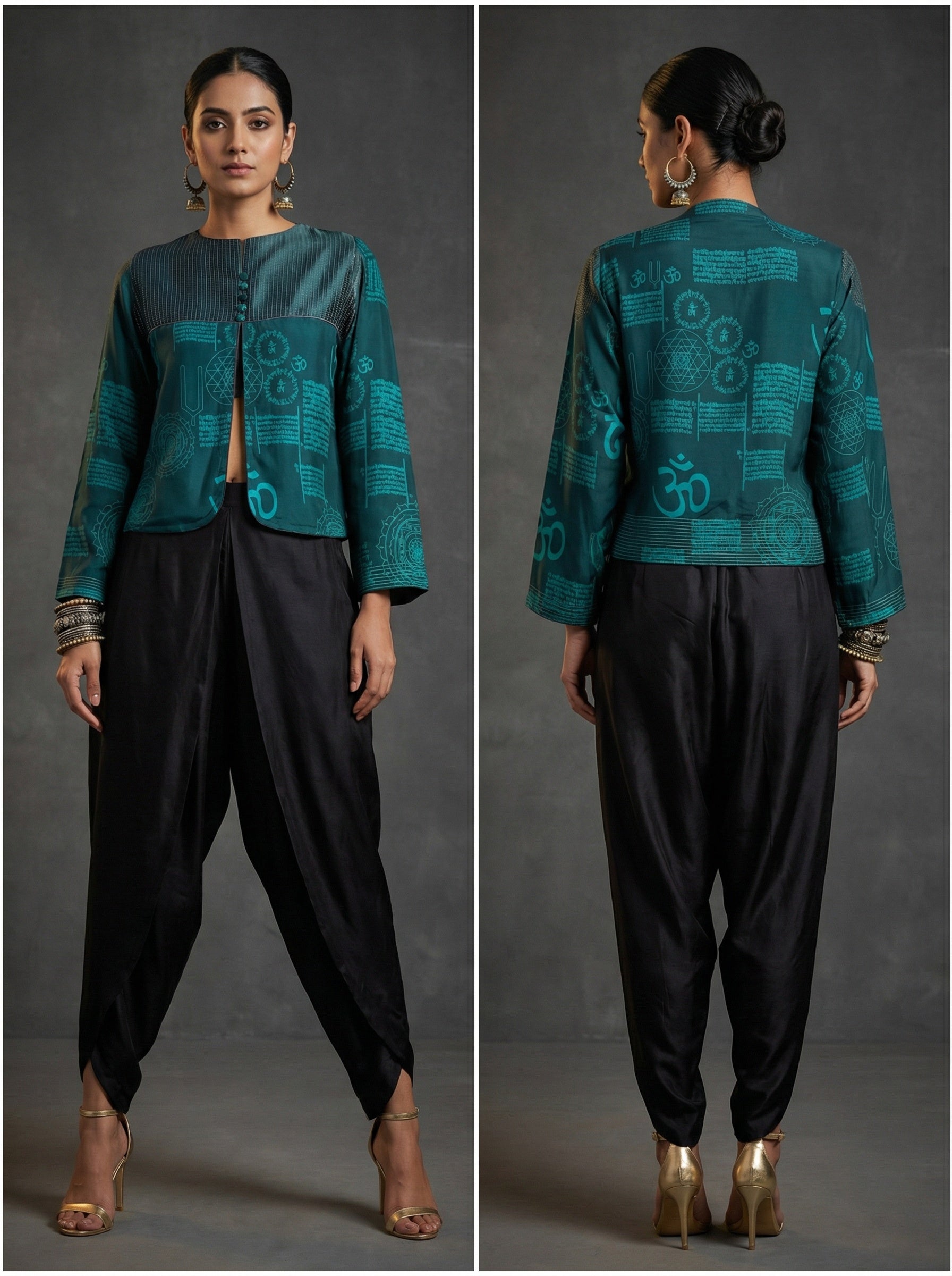 Semistitched Crepe silk Ɓlouse VISHAL KAPUR STUDIO