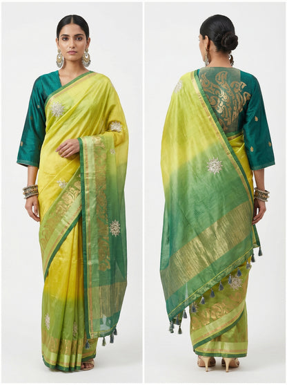 Formal Chanderi Zari Woven Saree