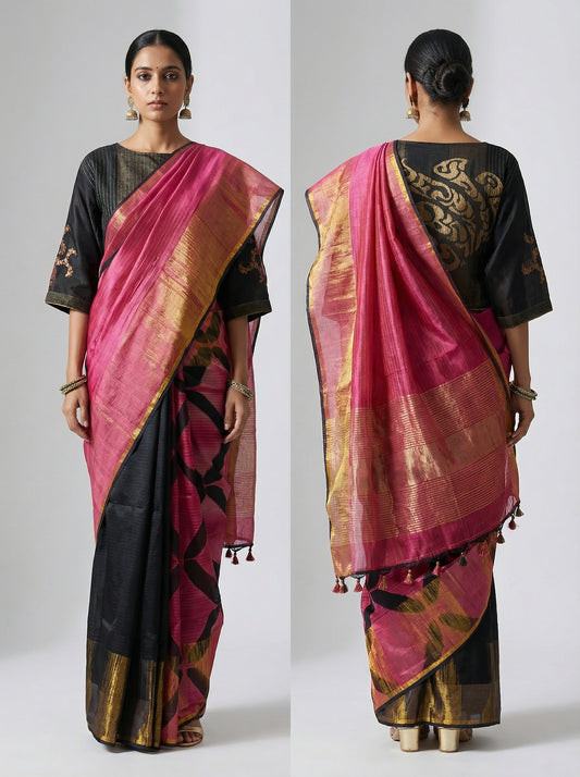 Formal Silk Shibori Saree