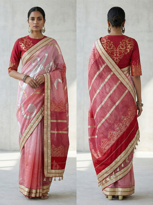Formal Chanderi Zari Woven Saree