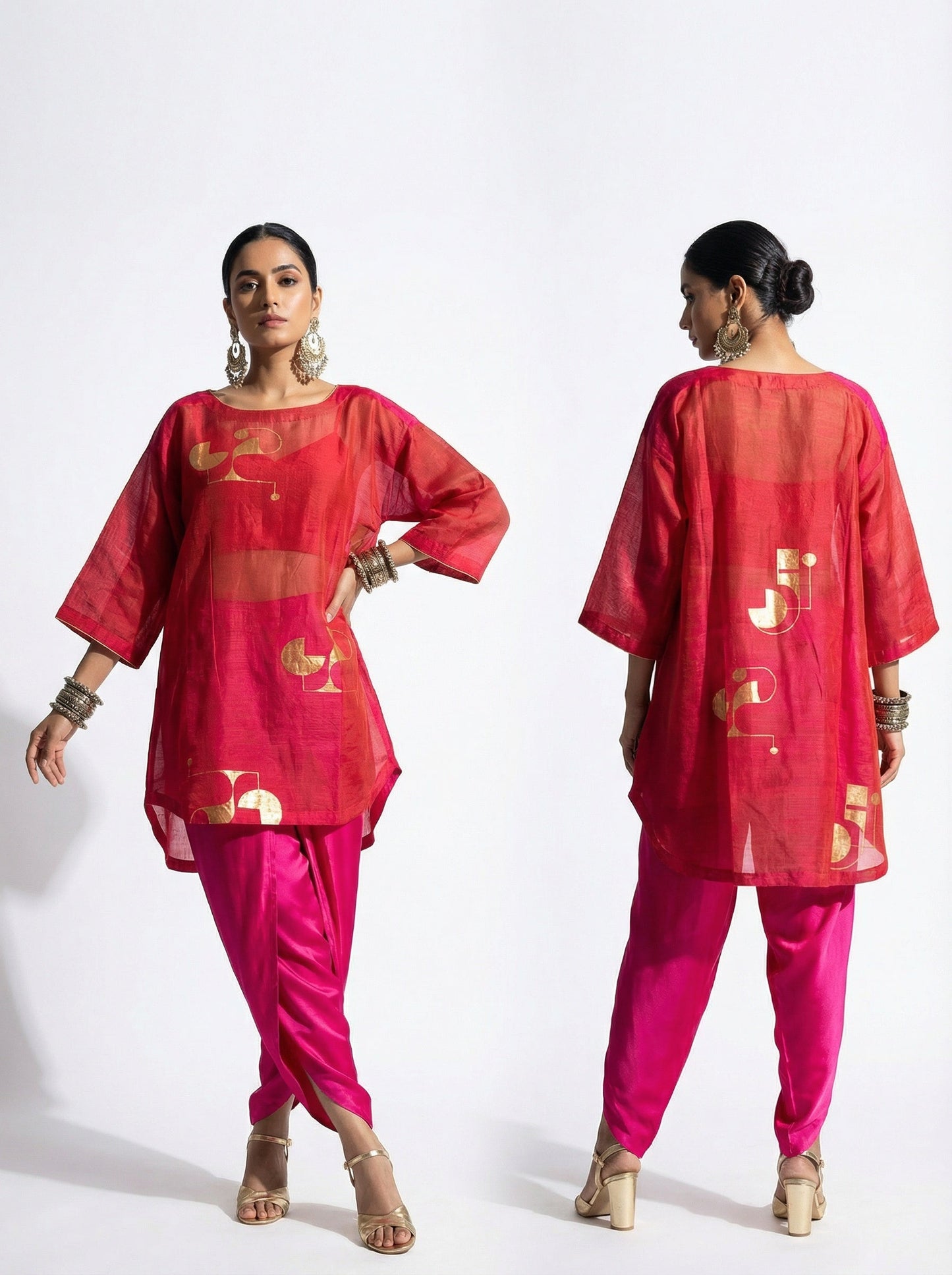 Chanderi formal tunic VISHAL KAPUR STUDIO