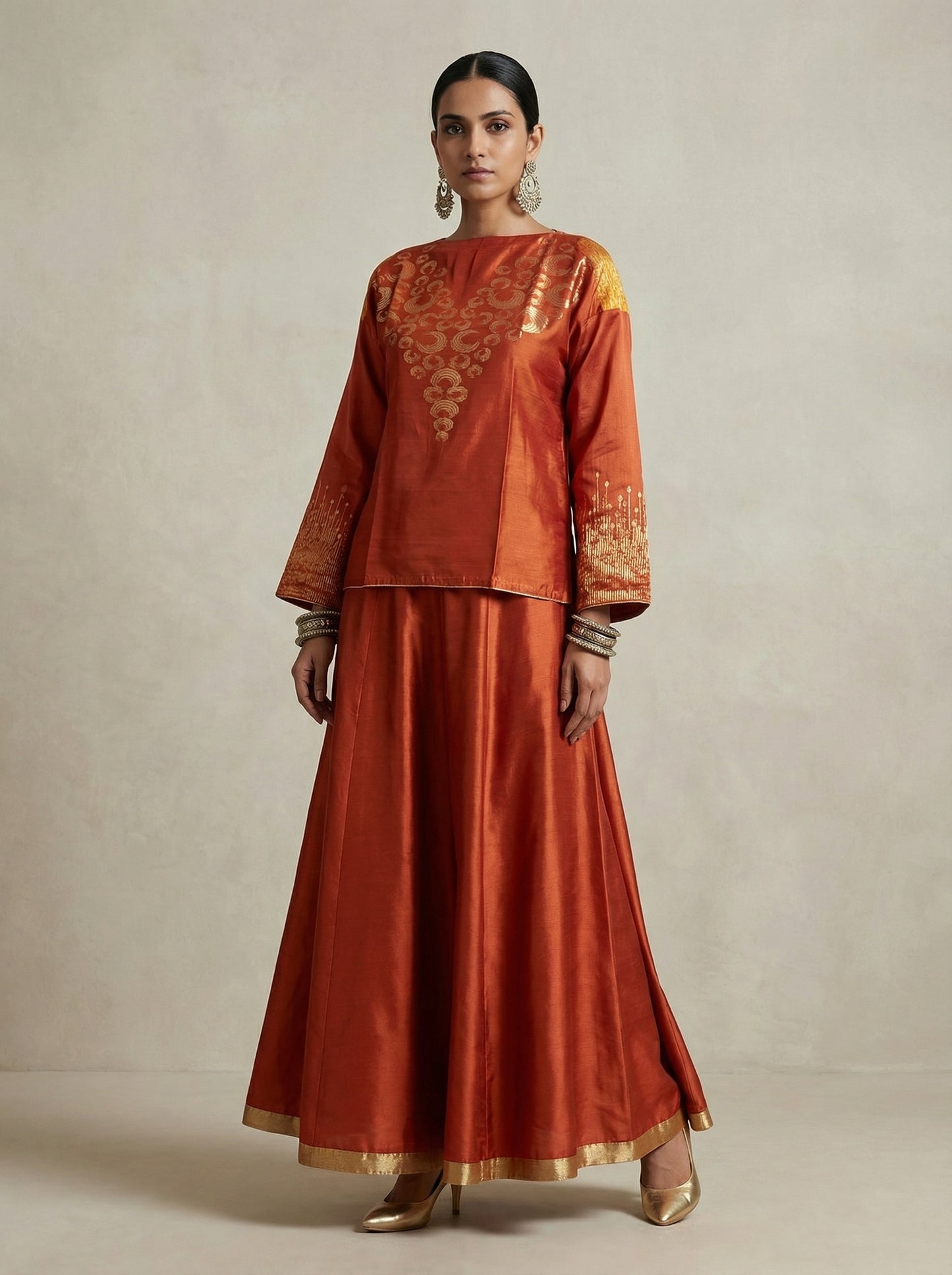 Semistitched Chanderi Ɓlouse