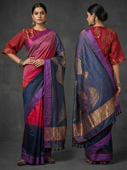 Formal Chanderi Zari Woven Saree