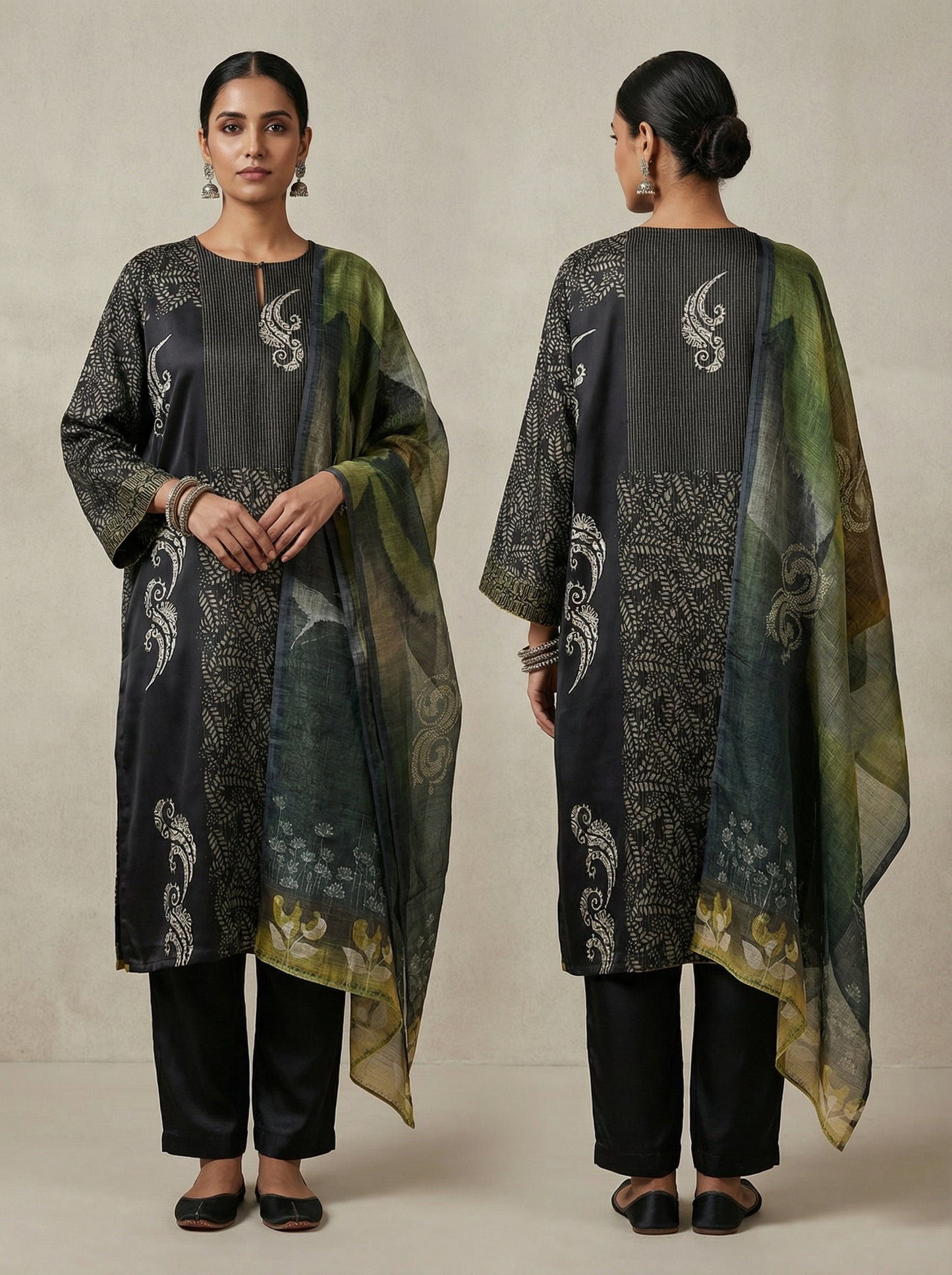 Semi Stitched Cotton Casual Suitset