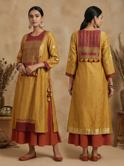 Stitched long Bhujodi dress