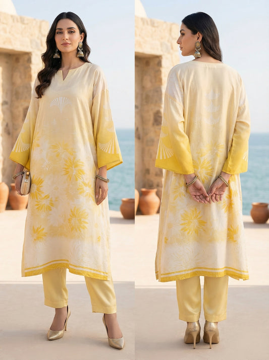 Semi Stitched Chanderi Kurta