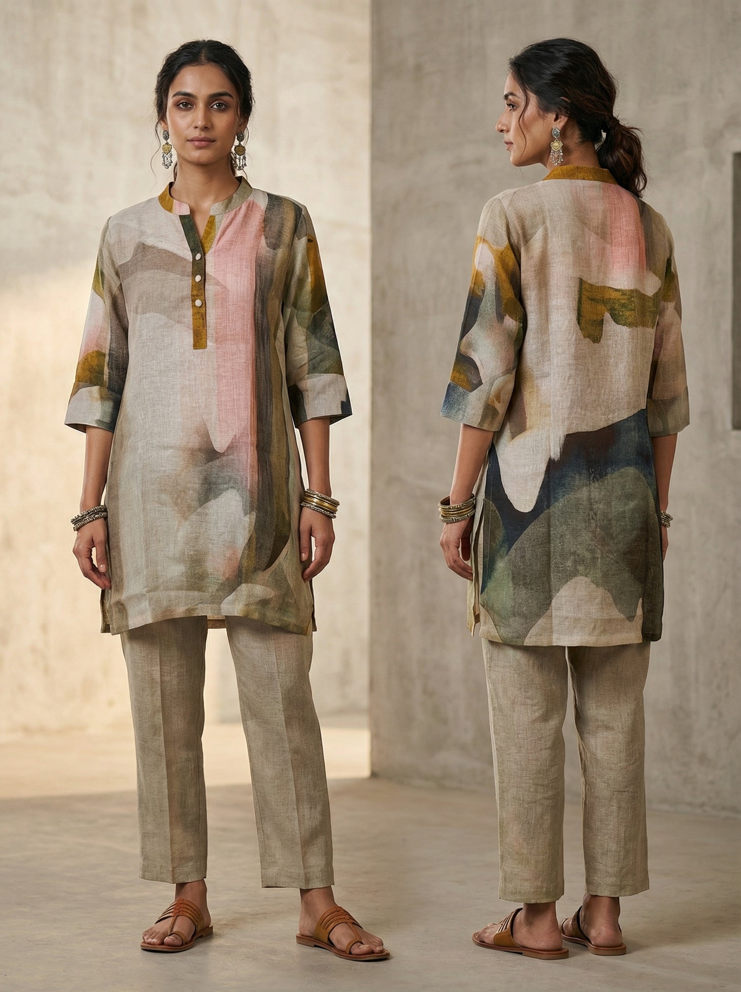 Stitched Digital Printed Short Tunic