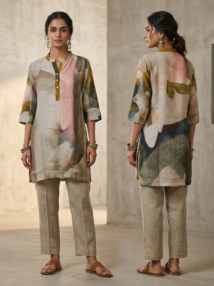 Stitched Digital Printed Short Tunic