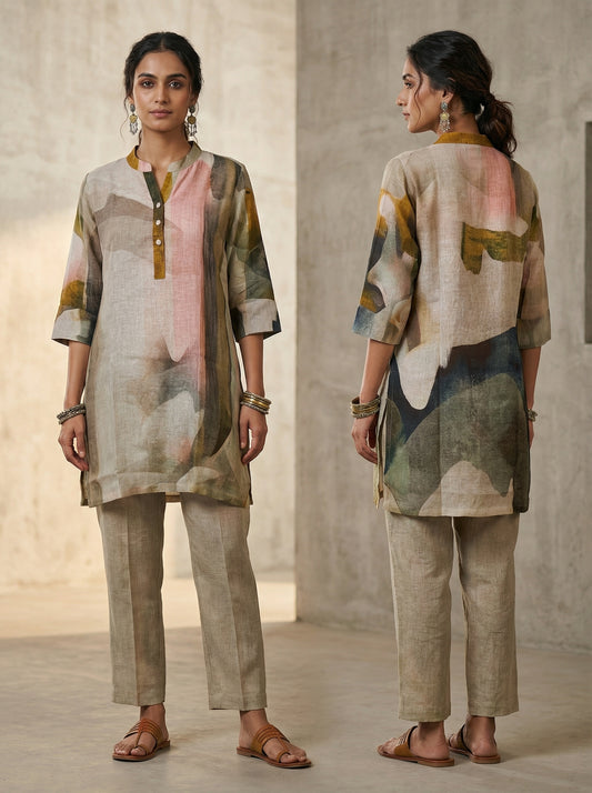 Stitched Digital Printed Short Tunic