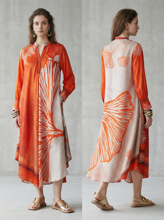 Stitched Chanderi dress