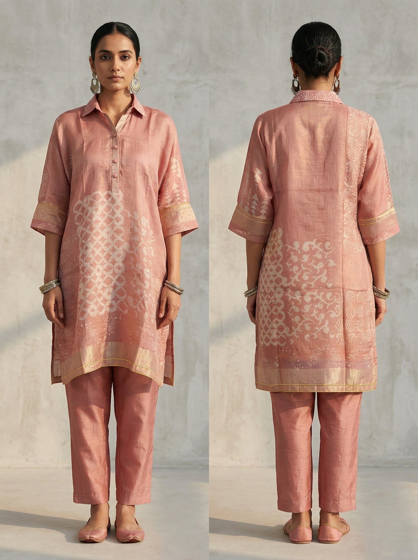 Stitched block Printed Short Tunic