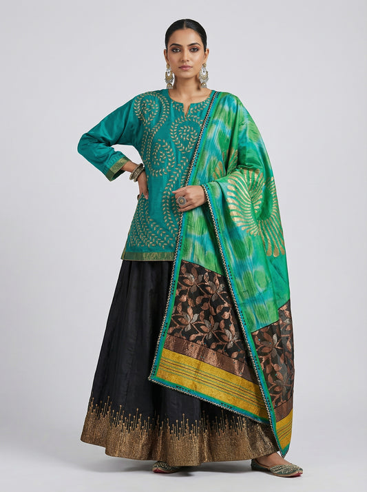 Semi stitched Formal Skirtset