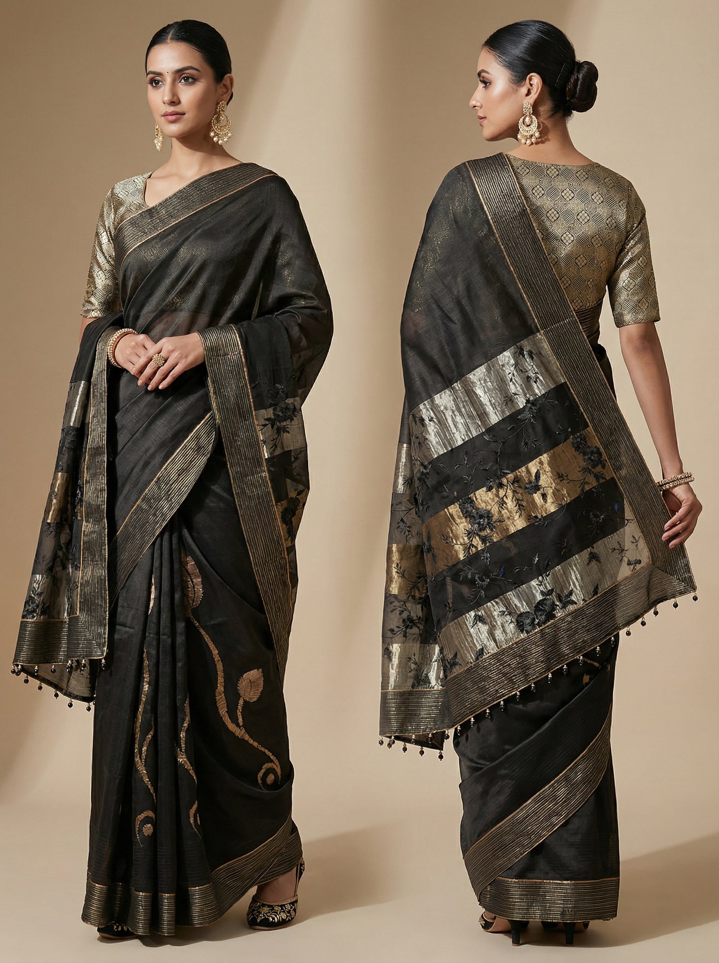 Formal Chanderi Zari Woven Saree
