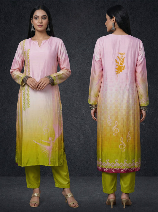 Semi Stitched Cotton Kurta