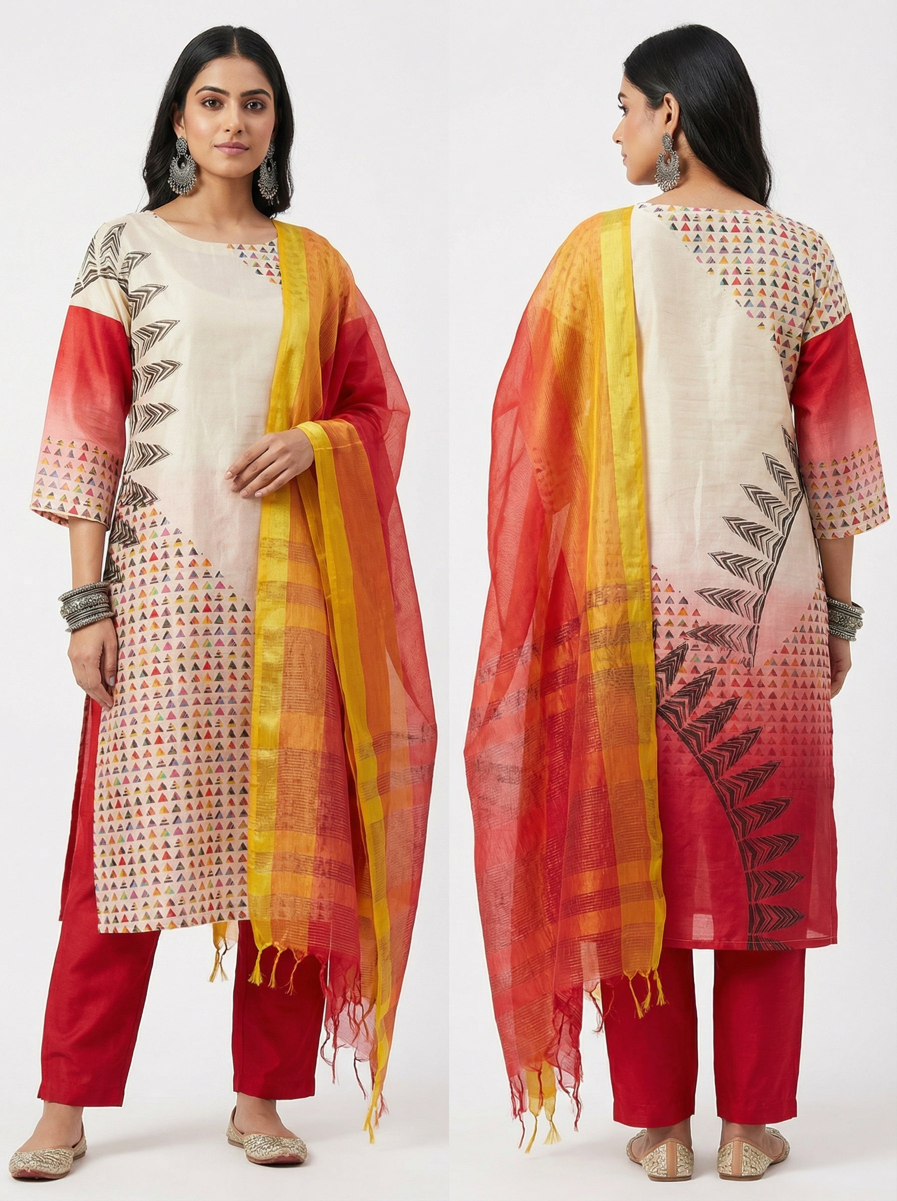 Semi Stitched Cotton Casual Suitset VISHAL KAPUR