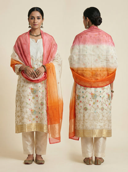 Semi Stitched Formal Kota silk Suitset