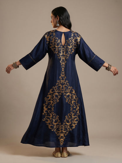 Indowestern chanderi formal dress- Ready size 42