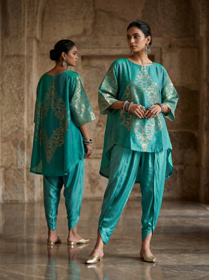 Indowestern chanderi formal coordset