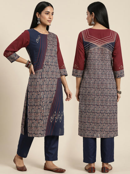 Semi Stitched Cotton Smart Casual kurta