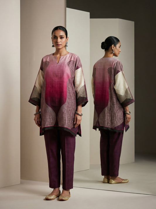 Semi Stitched linen kota Short Tunic
